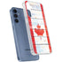 Canada Flag Light Wood Galaxy A35 5G Clear Case
